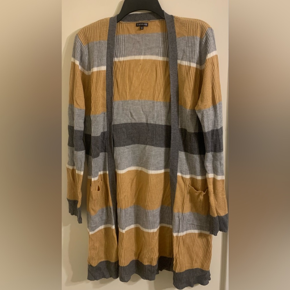 Hannah Open Knit Long Cardigan